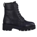 Tamaris 55216-41-022 Anatomical Leather Combat Boot Black Tamaris 55216-41-022 Anatomical Leather Combat Boot Black