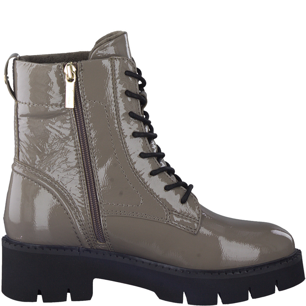 Tamaris 55216-41-345 Anatomical Leather Combat Boot Cigar Tamaris 55216-41-345 Anatomical Leather Combat Boot Cigar
