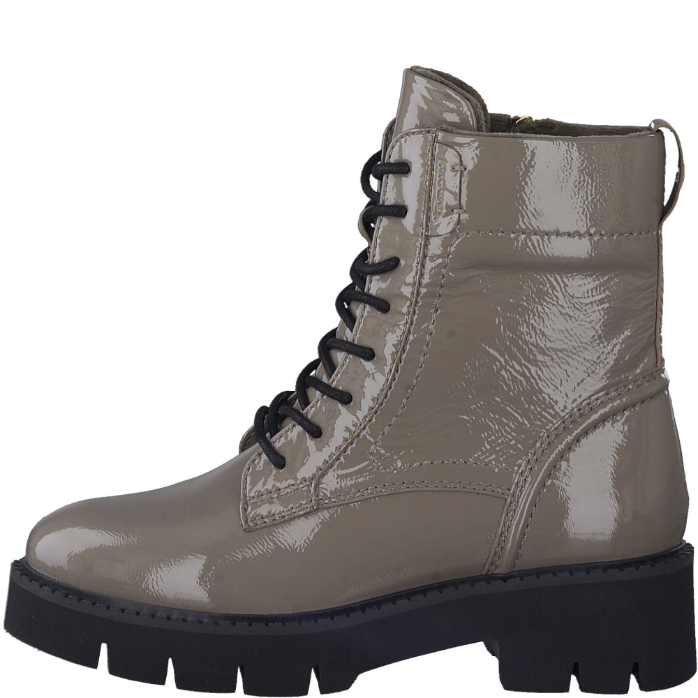 Tamaris 55216-41-345 Anatomical Leather Combat Boot Cigar Tamaris 55216-41-345 Anatomical Leather Combat Boot Cigar