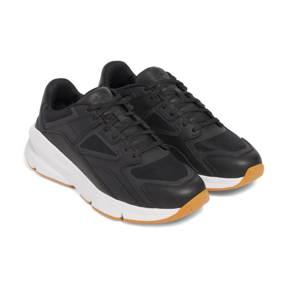 Under Armour Forge 96 3027719-004 Sneaker Leather Black / White Under Armour Forge 96 3027719-004 Sneaker Leather Black / White