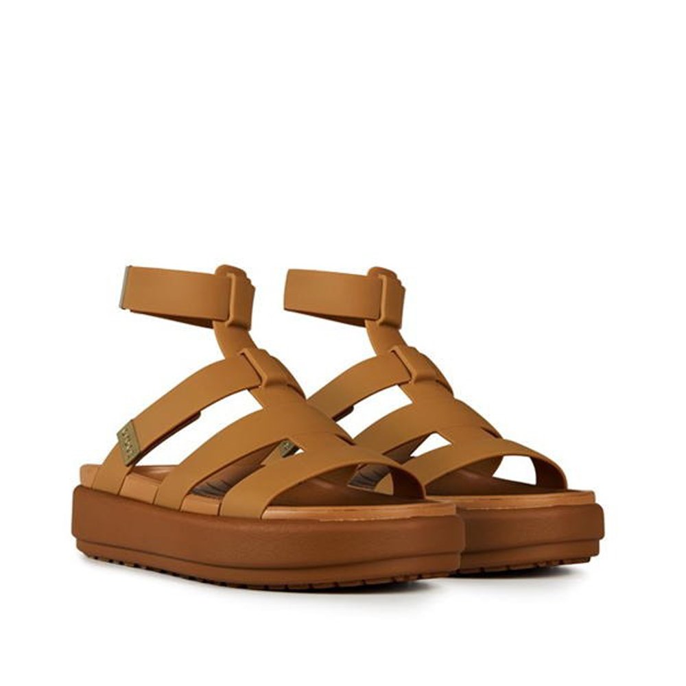 Crocs Brooklyn Lux Gladiator Sandal 111471-04 Anatomic Sandal Tan Crocs Brooklyn Lux Gladiator Sandal 111471-04 Anatomic Sandal Tan