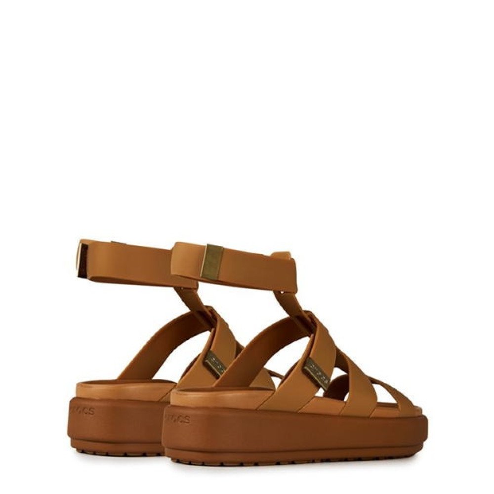 Crocs Brooklyn Lux Gladiator Sandal 111471-04 Anatomic Sandal Tan Crocs Brooklyn Lux Gladiator Sandal 111471-04 Anatomic Sandal Tan