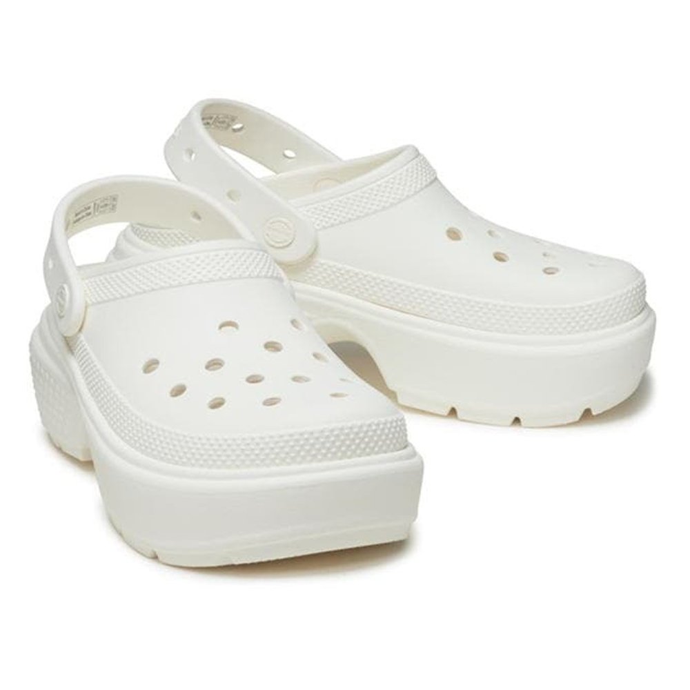Crocs Lined Stomp Clog 112391-01 Clogs White Crocs Lined Stomp Clog 112391-01 Clogs White