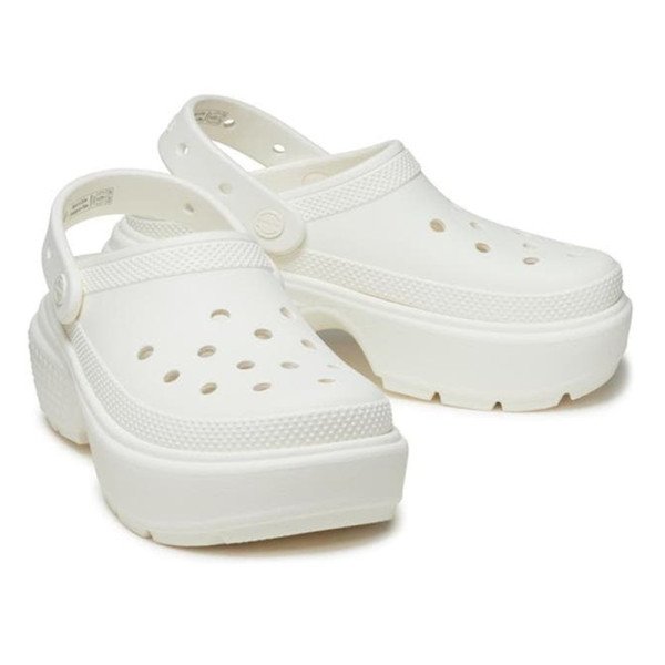 Crocs Lined Stomp Clog 112391-01 Clogs White Crocs Lined Stomp Clog 112391-01 Clogs White