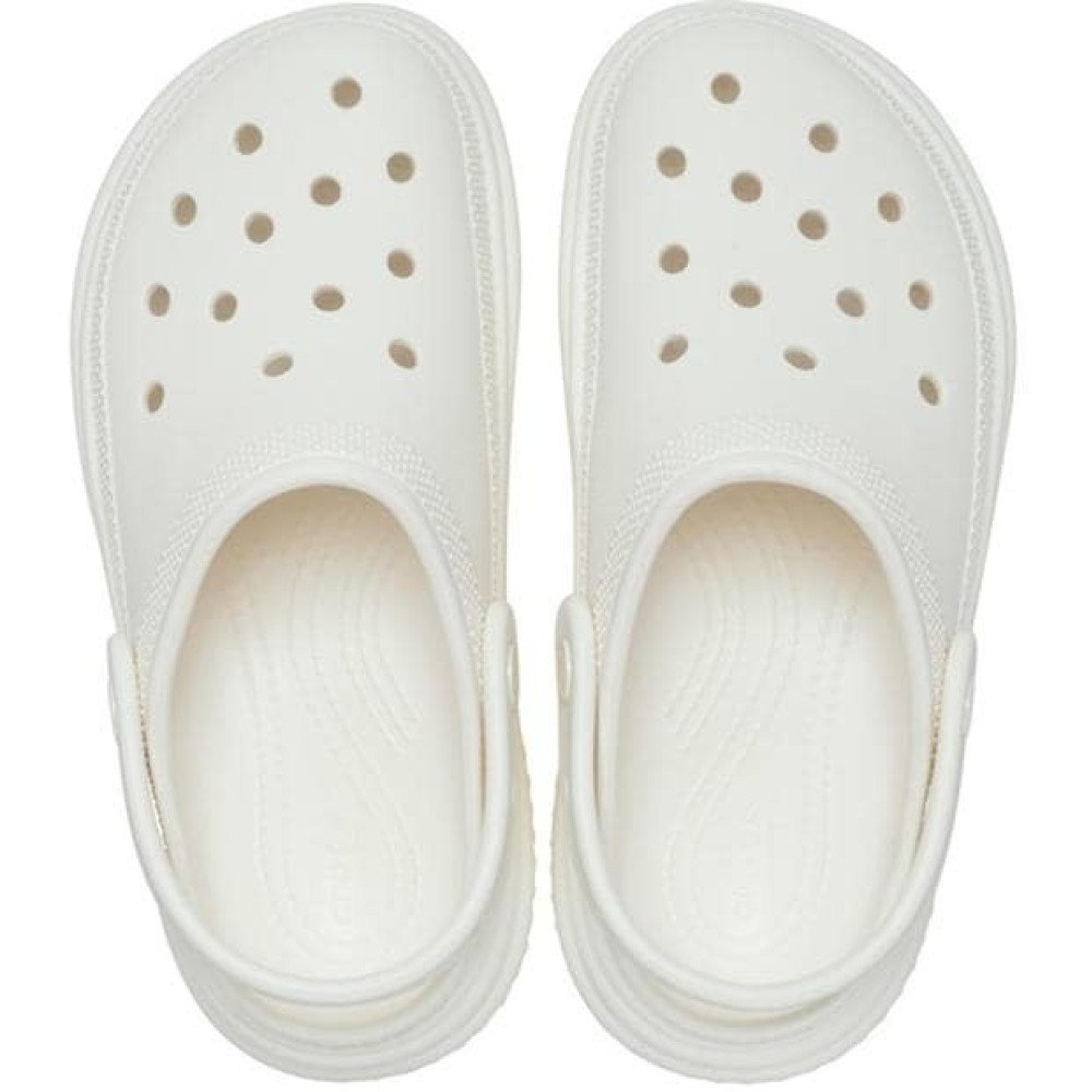Crocs Lined Stomp Clog 112391-01 Clogs White Crocs Lined Stomp Clog 112391-01 Clogs White