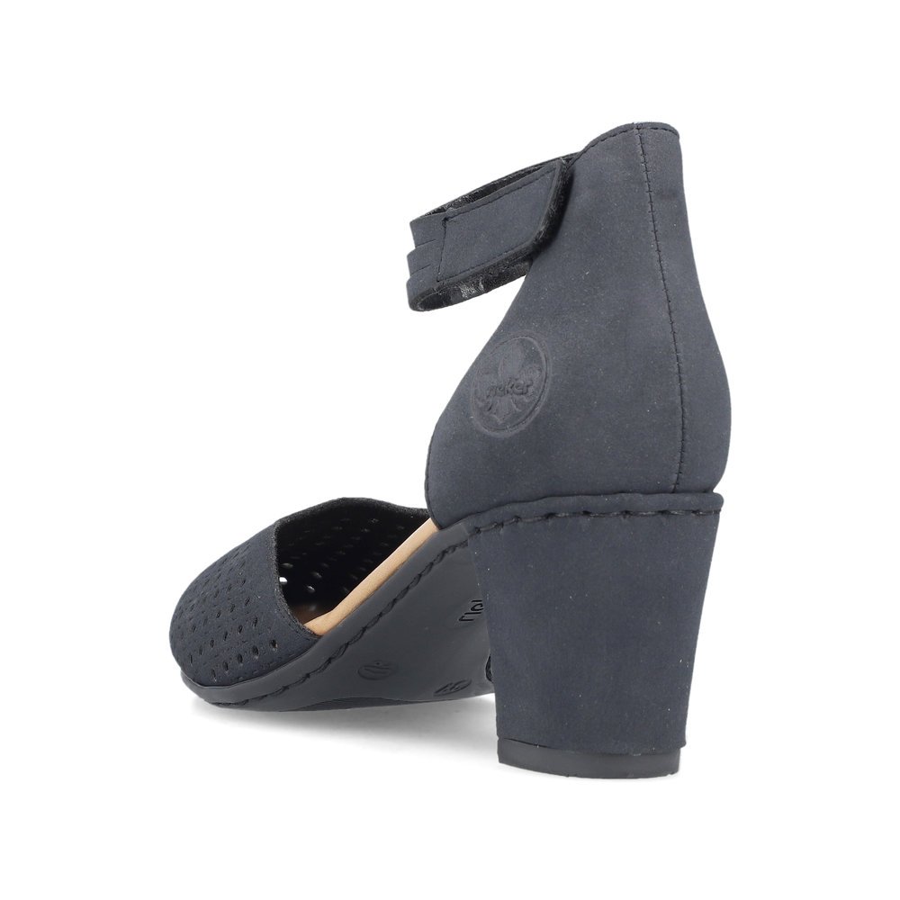 Rieker 41050-15 Anatomical Heel Blue 7cm Rieker 41050-15 Anatomical Heel Blue 7cm