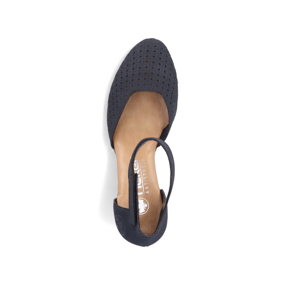 Rieker 41050-15 Anatomical Heel Blue 7cm Rieker 41050-15 Anatomical Heel Blue 7cm