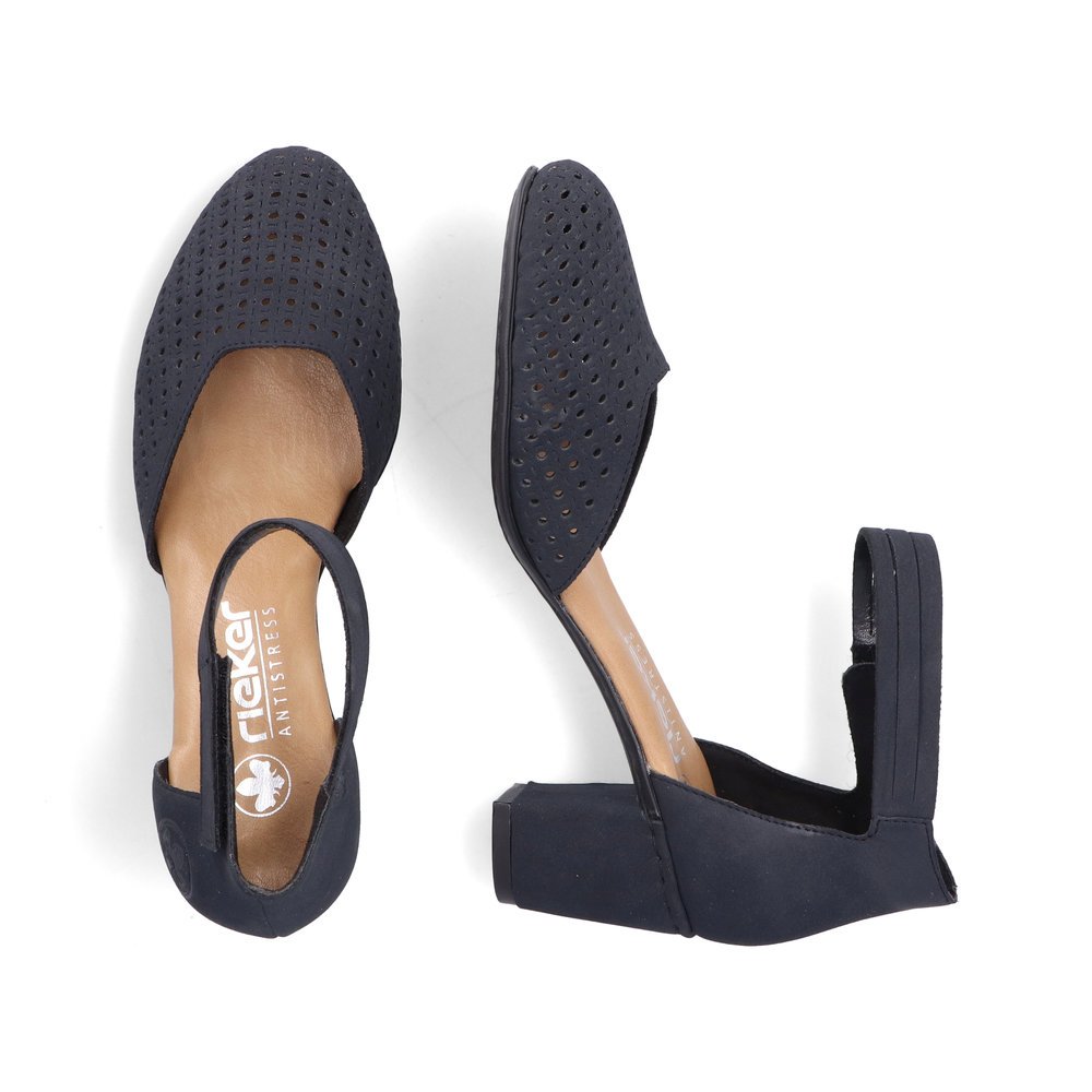 Rieker 41050-15 Anatomical Heel Blue 7cm Rieker 41050-15 Anatomical Heel Blue 7cm