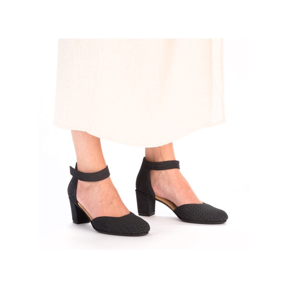 Rieker 41050-15 Anatomical Heel Blue 7cm Rieker 41050-15 Anatomical Heel Blue 7cm