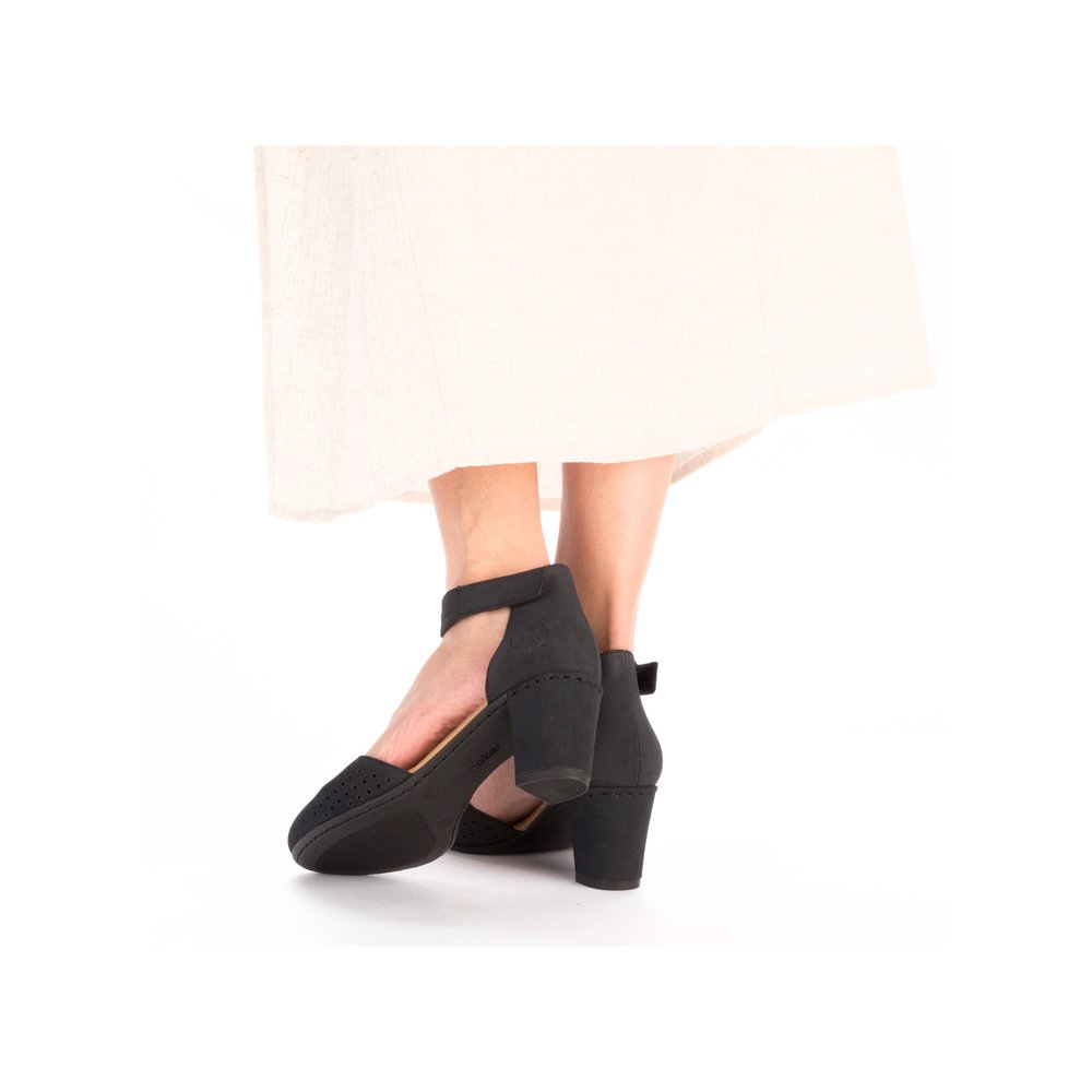 Rieker 41050-15 Anatomical Heel Blue 7cm Rieker 41050-15 Anatomical Heel Blue 7cm