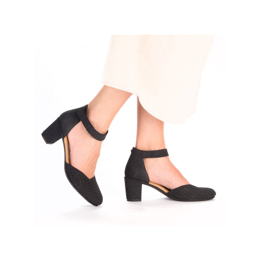 Rieker 41050-15 Anatomical Heel Blue 7cm Rieker 41050-15 Anatomical Heel Blue 7cm