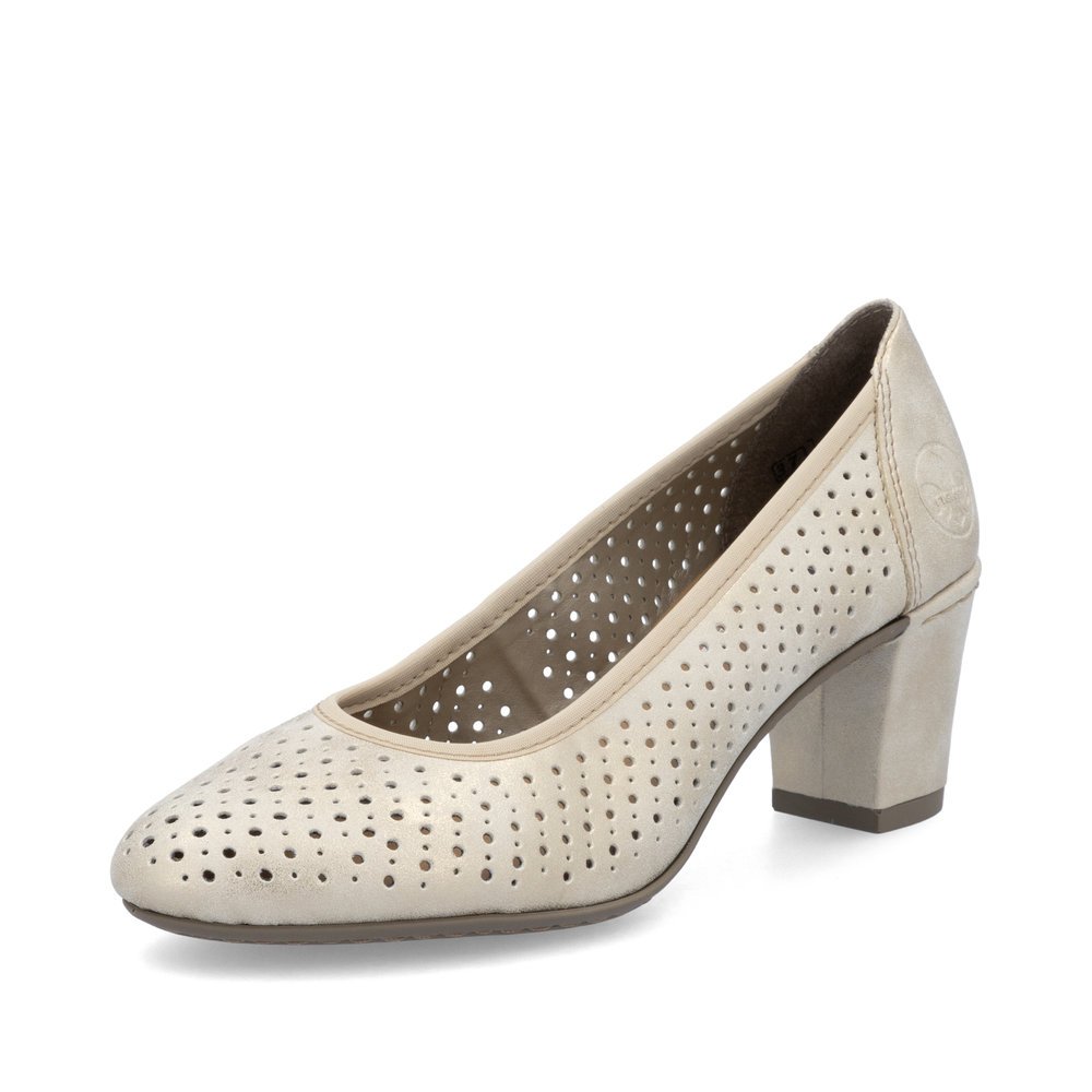 Rieker 41057-60 Anatomical Heel Beige 7cm Rieker 41057-60 Anatomical Heel Beige 7cm