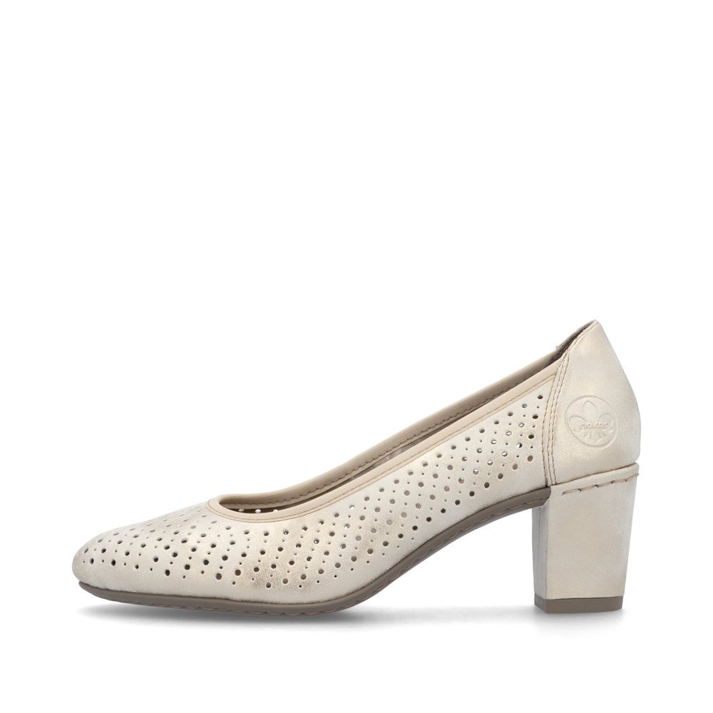 Rieker 41057-60 Anatomical Heel Beige 7cm Rieker 41057-60 Anatomical Heel Beige 7cm