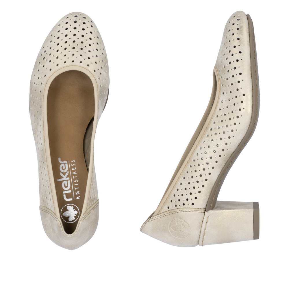 Rieker 41057-60 Anatomical Heel Beige 7cm Rieker 41057-60 Anatomical Heel Beige 7cm