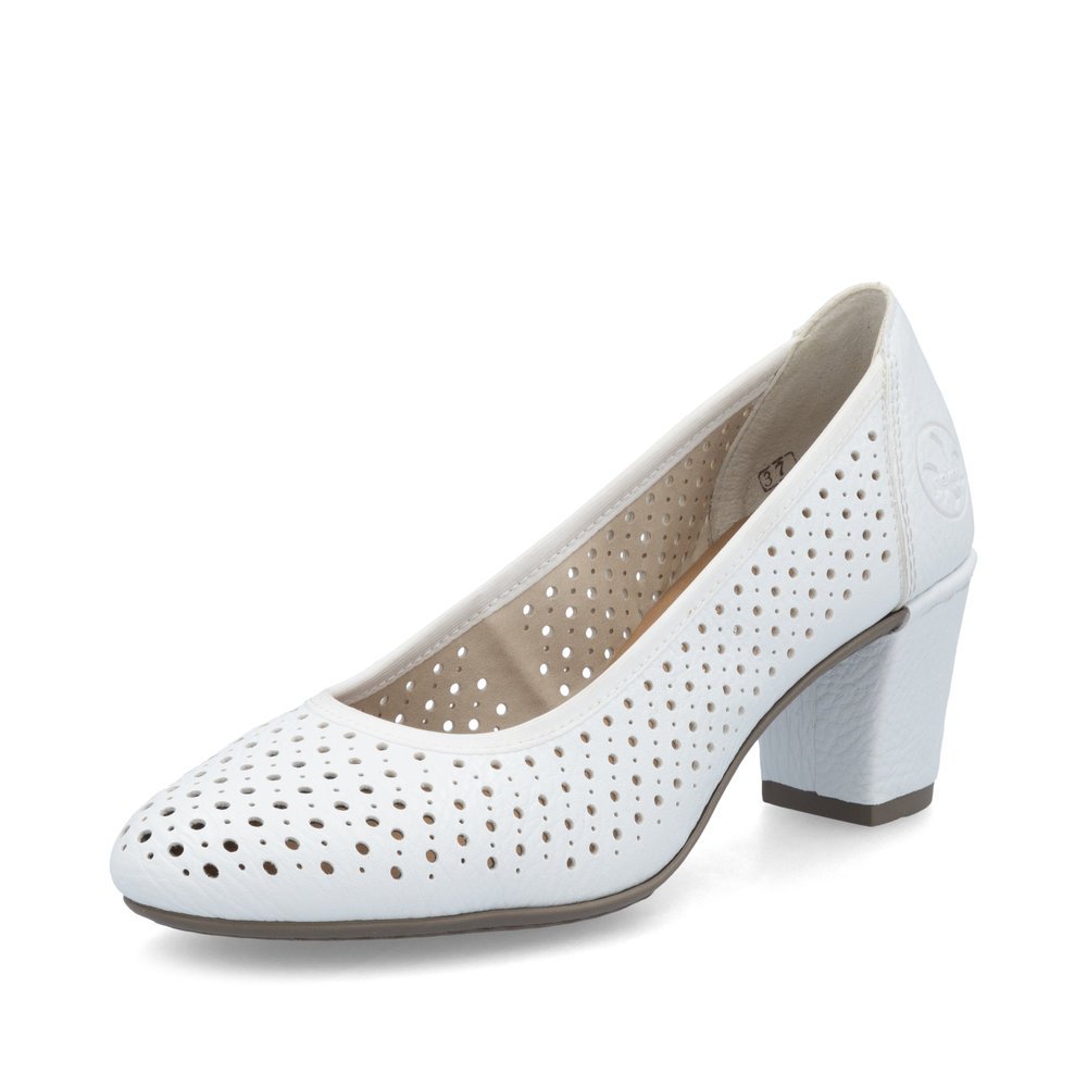 Rieker 41057-80 Anatomical Heel White 7cm Rieker 41057-80 Anatomical Heel White 7cm