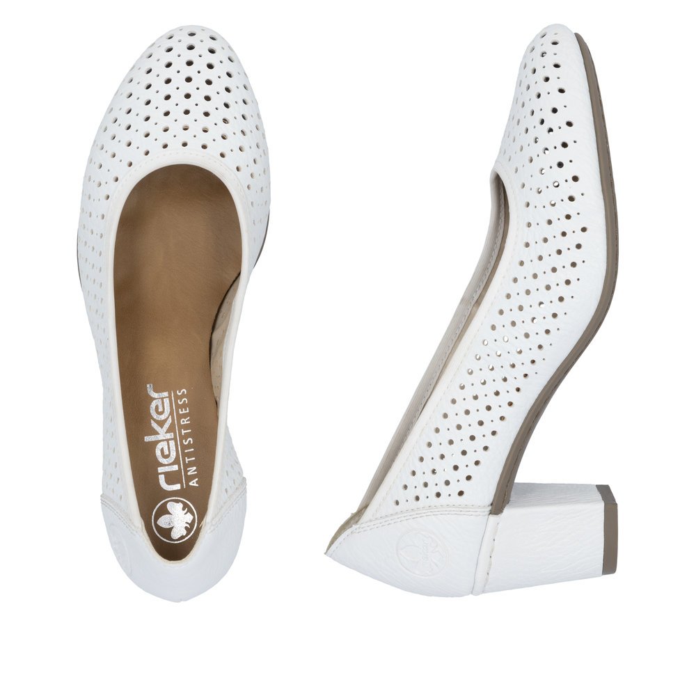 Rieker 41057-80 Anatomical Heel White 7cm Rieker 41057-80 Anatomical Heel White 7cm
