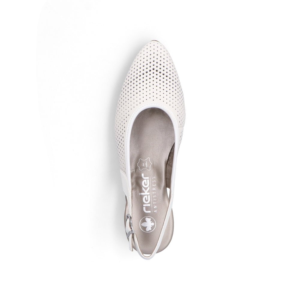 Rieker 47066-80 Anatomical Heel White 5cm Rieker 47066-80 Anatomical Heel White 5cm