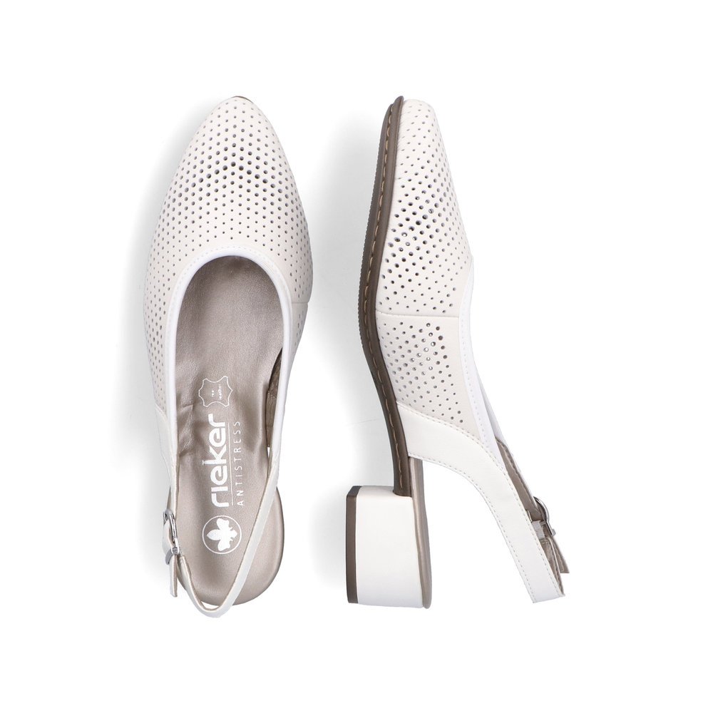 Rieker 47066-80 Anatomical Heel White 5cm Rieker 47066-80 Anatomical Heel White 5cm