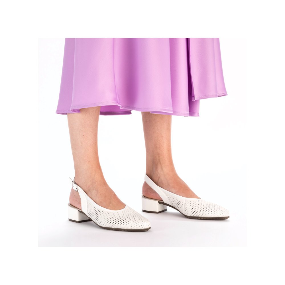 Rieker 47066-80 Anatomical Heel White 5cm Rieker 47066-80 Anatomical Heel White 5cm