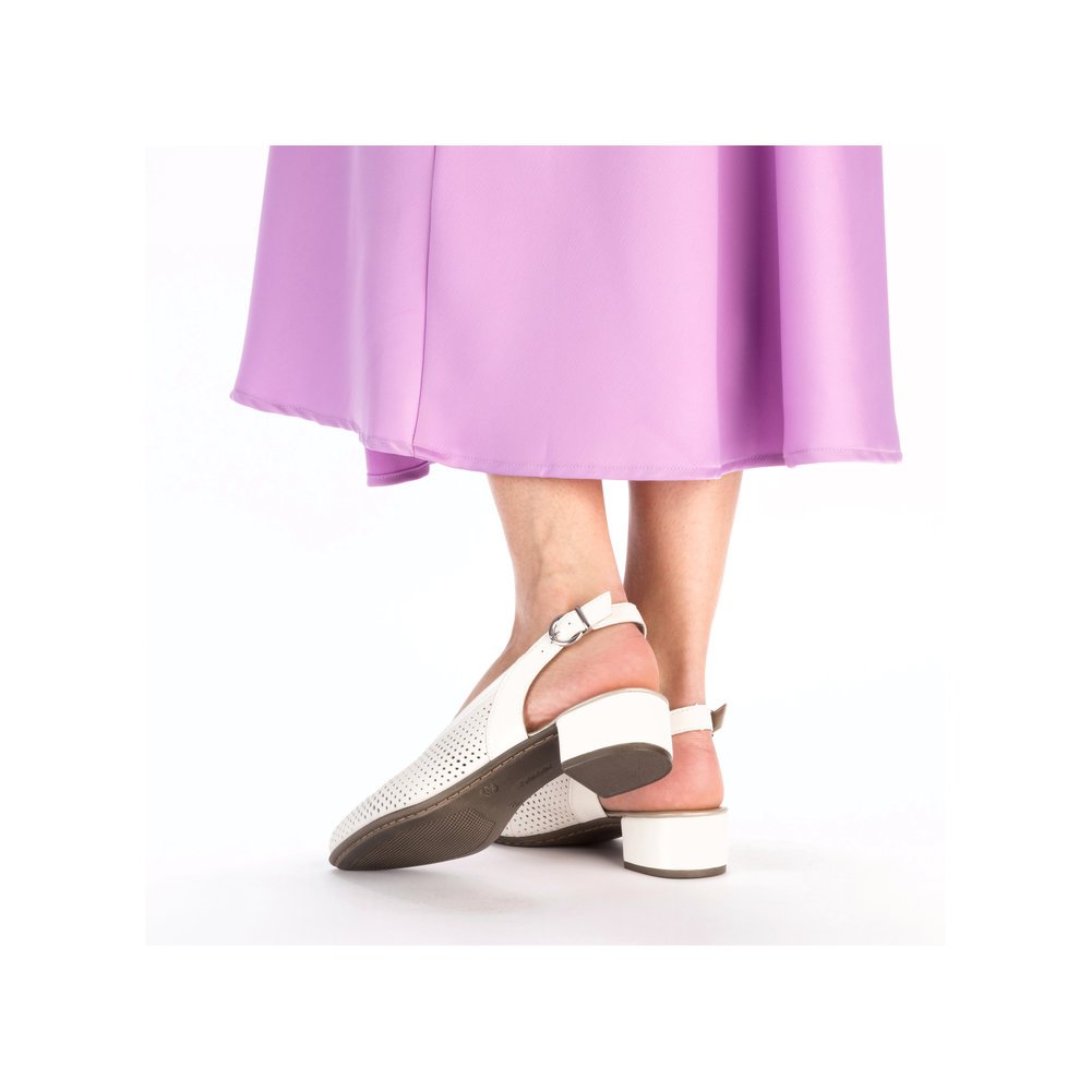 Rieker 47066-80 Anatomical Heel White 5cm Rieker 47066-80 Anatomical Heel White 5cm