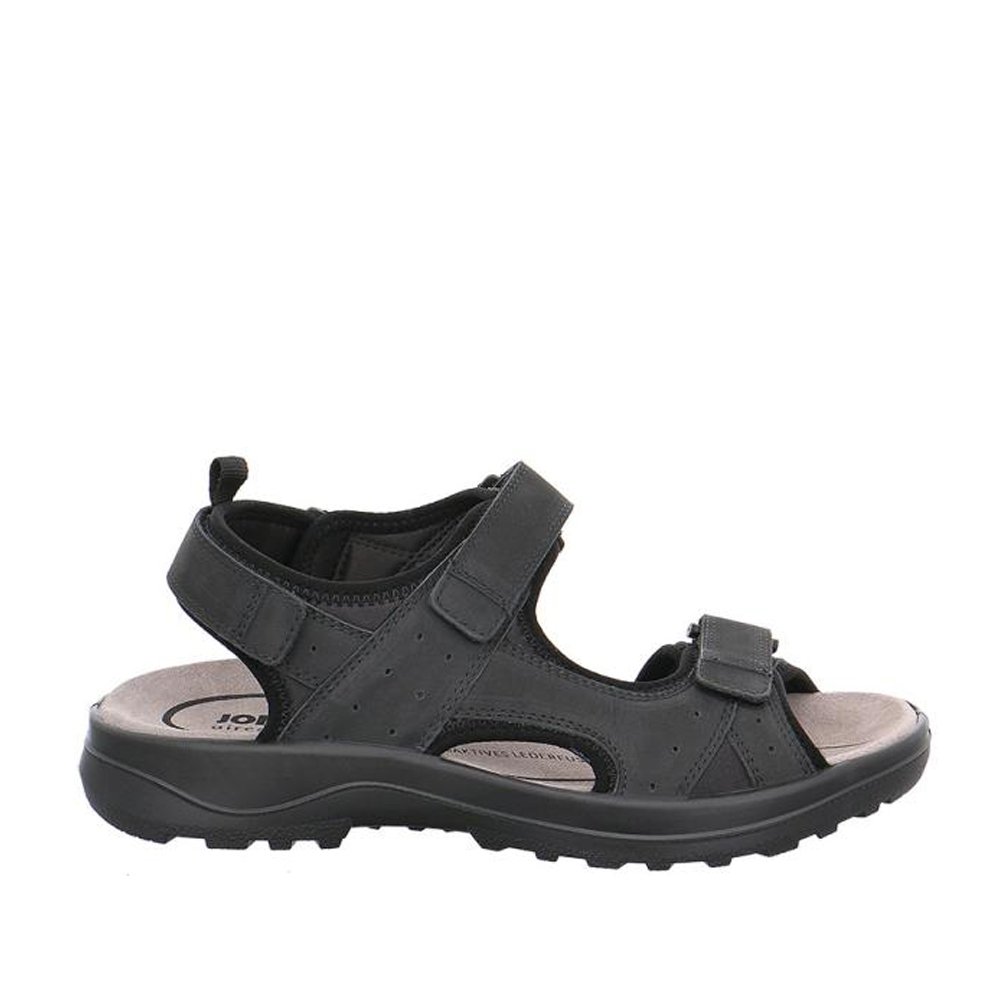 Jomos 50860112000 Ανατομικό Δερμάτινο Comfort Πέδιλο Μαύρο