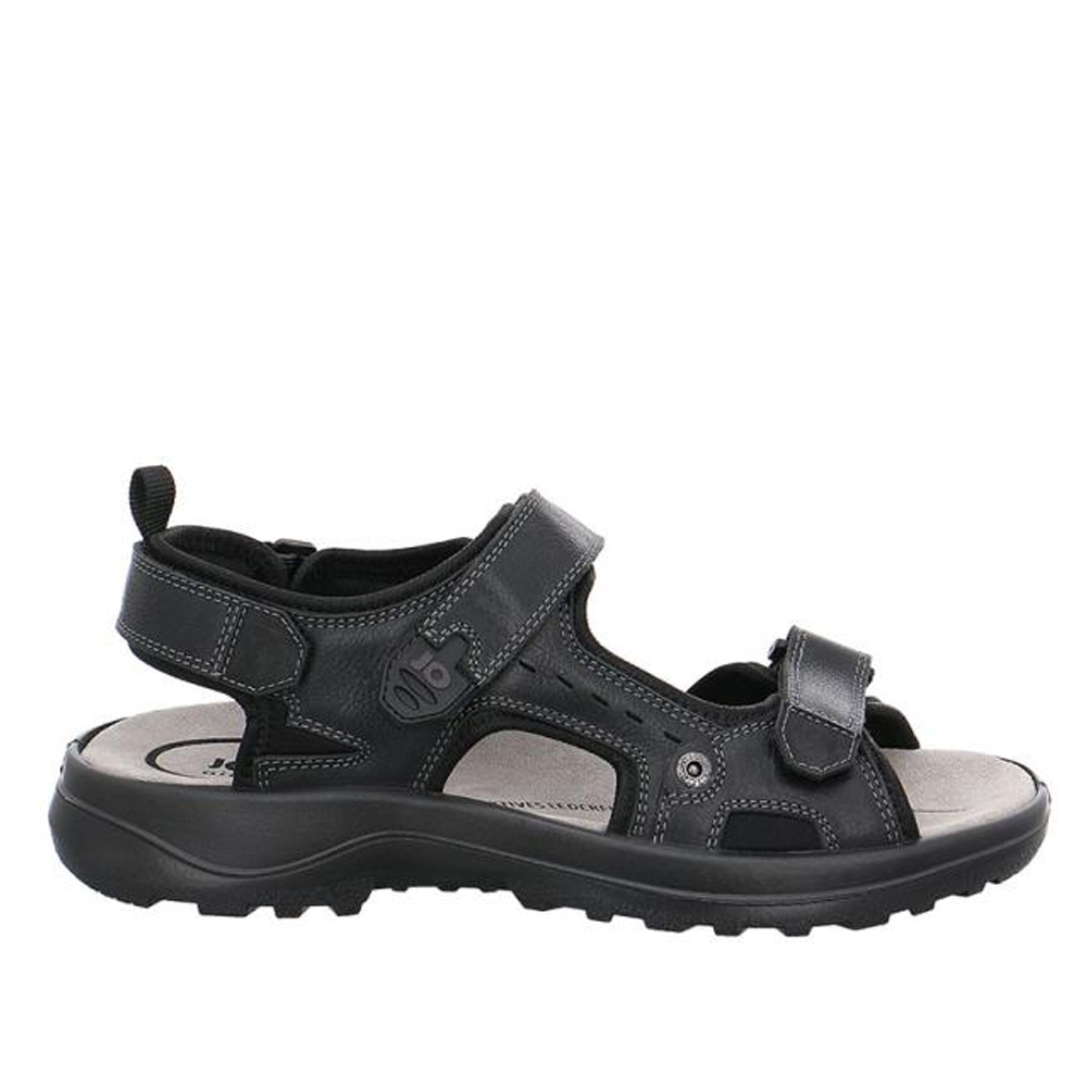 Jomos 508609615000 Ανατομικό Δερμάτινο Comfort Πέδιλο Μαύρο