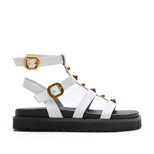 Ateneo 51307-02 Leather Sandal White Ateneo 51307-02 Leather Sandal White