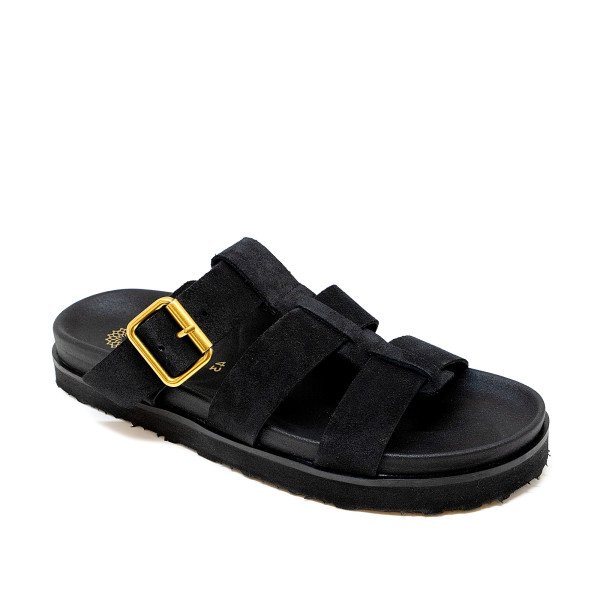 Ateneo 54103-01 Leather Sandal Black Ateneo 54103-01 Leather Sandal Black