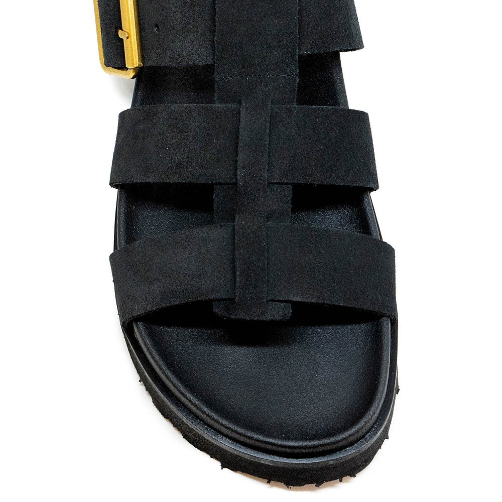Ateneo 54103-01 Leather Sandal Black Ateneo 54103-01 Leather Sandal Black