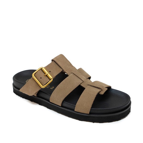 Ateneo 54103-07 Leather Sandal Cigar Ateneo 54103-07 Leather Sandal Cigar