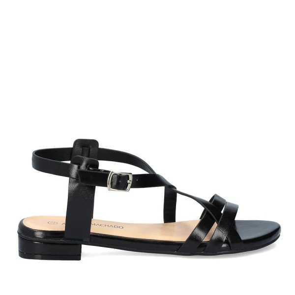 Andres Machado 6032-01 Sandal Black
