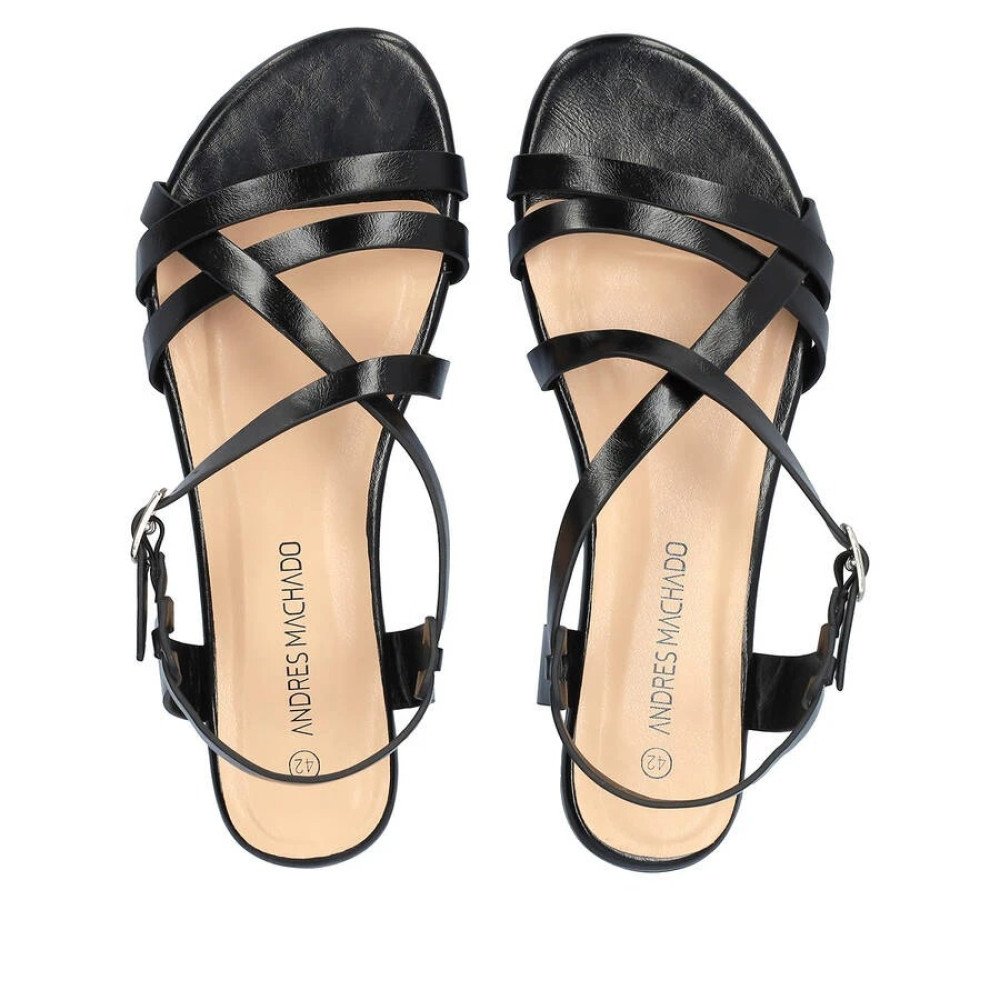 Andres Machado 6032-01 Sandal Black Andres Machado 6032-01 Sandal Black