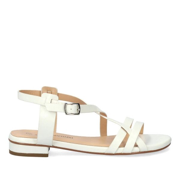 Andres Machado 6032-02 Sandal White