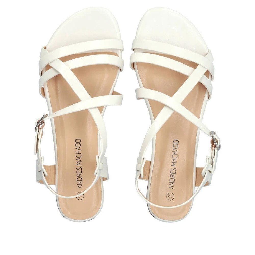 Andres Machado 6032-02 Sandal White Andres Machado 6032-02 Sandal White