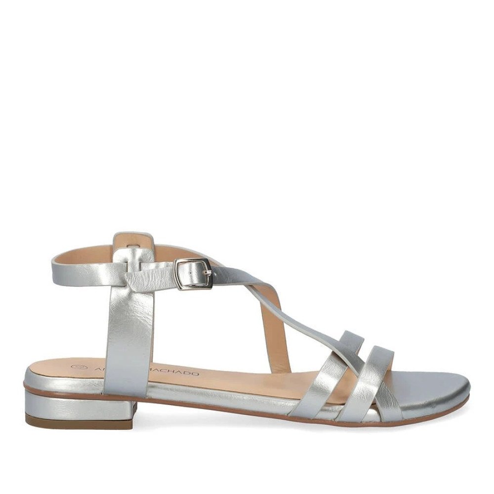 Andres Machado 6032-04 Sandal Silver Andres Machado 6032-04 Sandal Silver