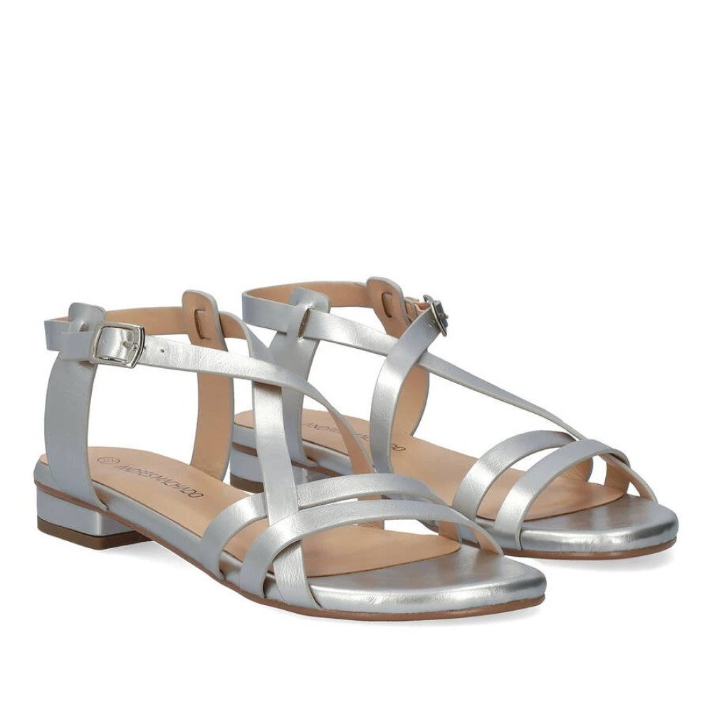 Andres Machado 6032-04 Sandal Silver Andres Machado 6032-04 Sandal Silver