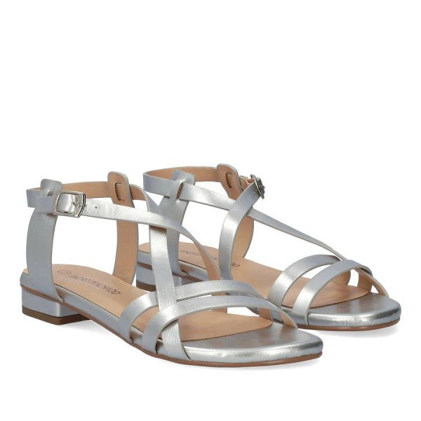 Andres Machado 6032-04 Sandal Silver