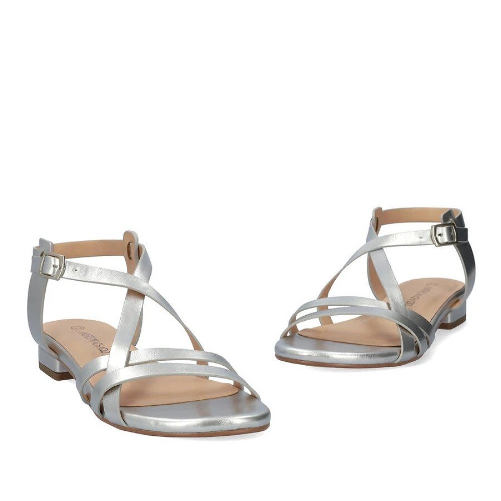 Andres Machado 6032-04 Sandal Silver Andres Machado 6032-04 Sandal Silver