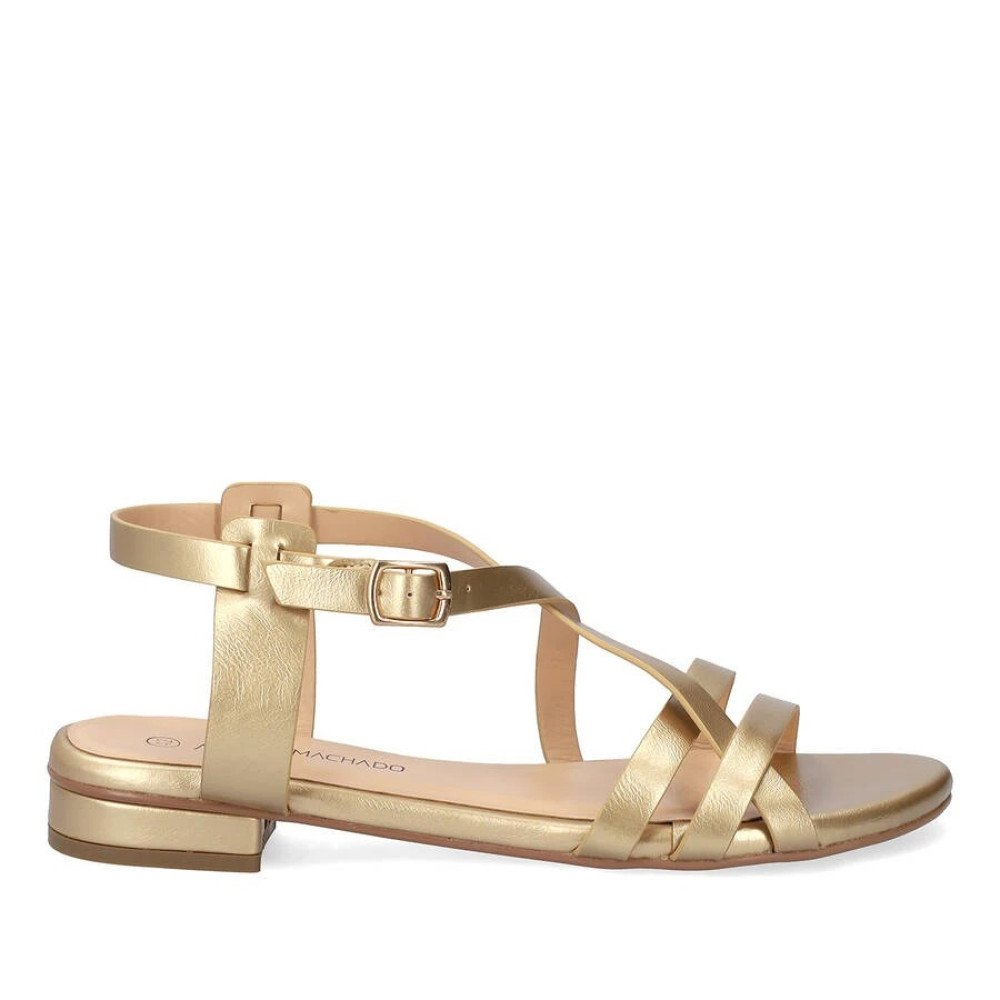Andres Machado 6032-06 Sandal Gold Andres Machado 6032-06 Sandal Gold