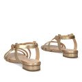 Andres Machado 6032-06 Sandal Gold Andres Machado 6032-06 Sandal Gold
