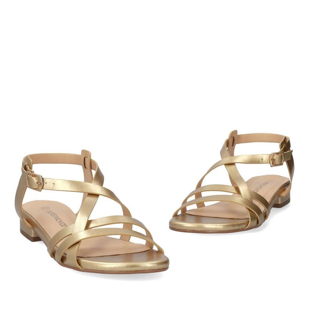 Andres Machado 6032-06 Sandal Gold Andres Machado 6032-06 Sandal Gold