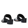 Andres Machado 6033-01 Mule Black 6cm Andres Machado 6033-01 Mule Black 6cm