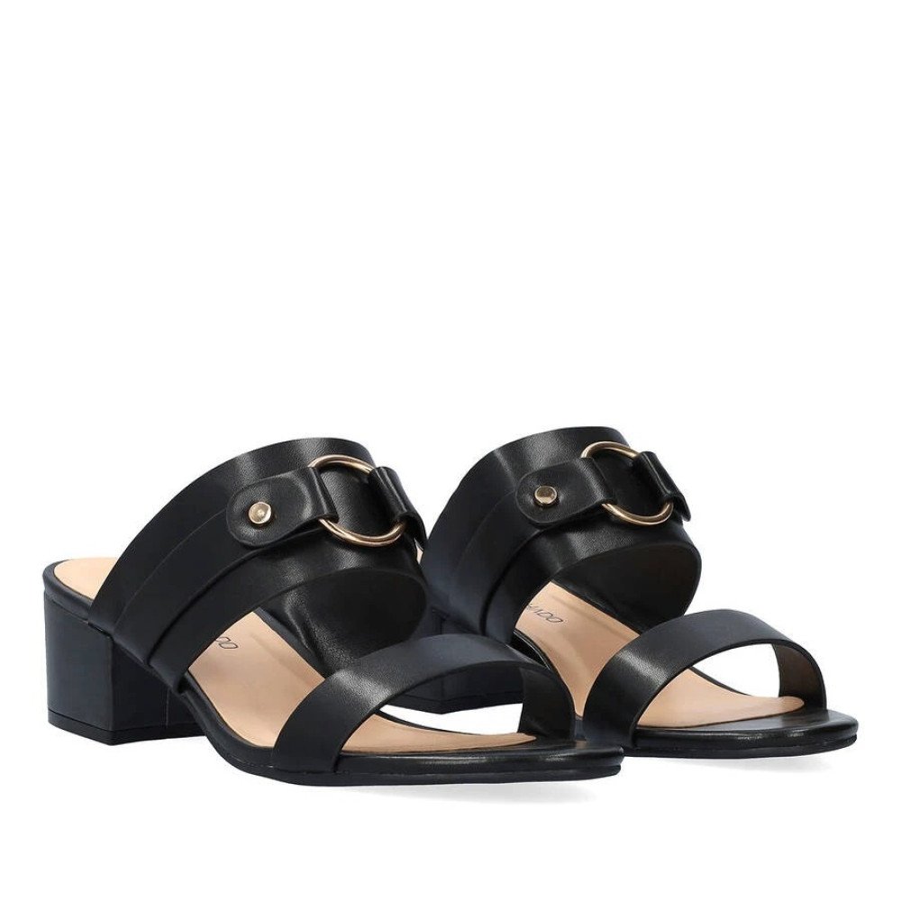 Andres Machado 6033-01 Mule Black 6cm Andres Machado 6033-01 Mule Black 6cm