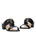 Andres Machado 6033-01 Mule Black 6cm Andres Machado 6033-01 Mule Black 6cm