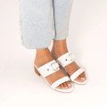 Andres Machado 6033-02 Mule White 6cm Andres Machado 6033-02 Mule White 6cm