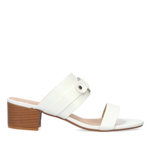 Andres Machado 6033-02 Mule White 6cm Andres Machado 6033-02 Mule White 6cm
