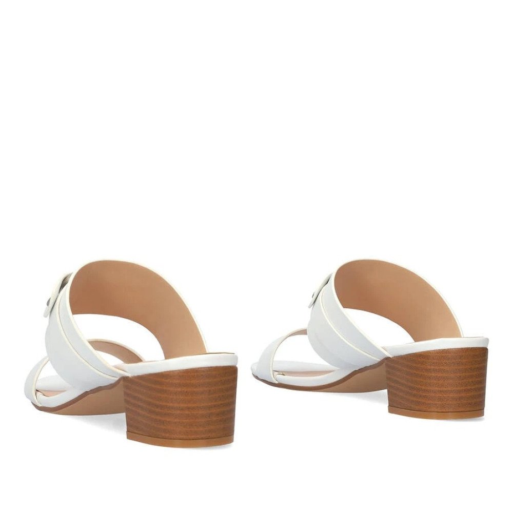 Andres Machado 6033-02 Mule White 6cm Andres Machado 6033-02 Mule White 6cm
