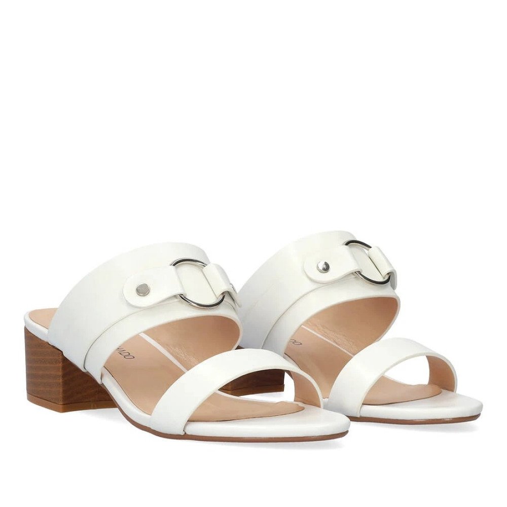 Andres Machado 6033-02 Mule White 6cm Andres Machado 6033-02 Mule White 6cm