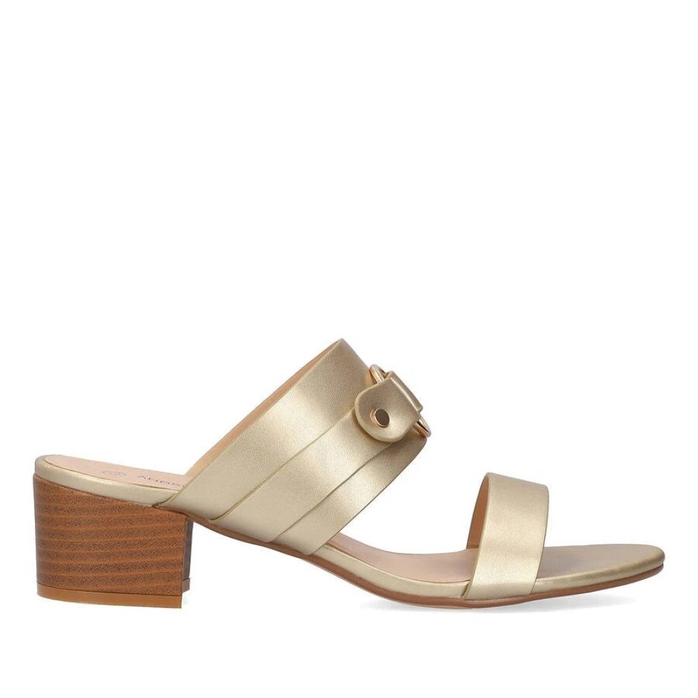 Andres Machado 6033-06 Mule Gold 6cm Andres Machado 6033-06 Mule Gold 6cm