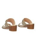Andres Machado 6033-06 Mule Gold 6cm Andres Machado 6033-06 Mule Gold 6cm